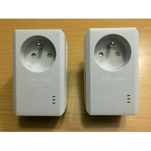 Kit de 2 adaptateurs CPL AV500 500 Mbps 2 ports Ethernet avec prise gigogne - Occasion