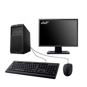 PC HP Workstation Z2 G4 Tour Ecran 22" Intel I7-8700 RAM 16Go SSD 960Go W11 Wifi - Occasion