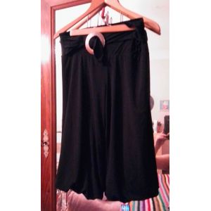 Pantacourt Noir Bas Bouffant Boucle Argentée 40 L No Excuse. - Occasion