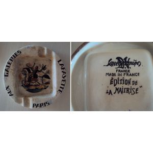 Cendrier Galeries Lafayette Sarreguemines - Occasion