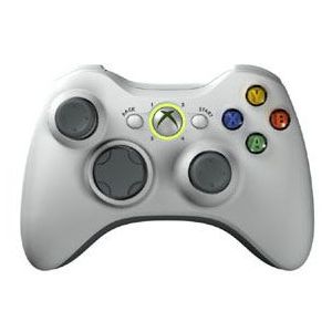 Manette Microsoft Xbox 360 Sans Fil - Blanche - Occasion