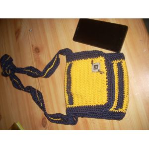 Sacoche Bandouli&egrave;re Doubl&eacute;e En Coton Pour Fille - Occasion