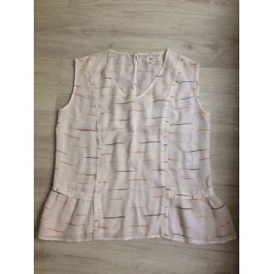 Top Mkt Studio Viscose 38 Blanc Cassé Imprimé - Occasion