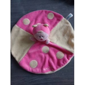 Doudou peluche plat rose luminou - Occasion