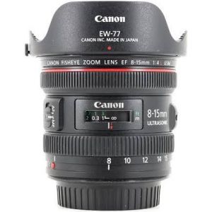 Objectif Canon EF - 8 mm - 15 mm - f/4.0 - Canon fish eye - Occasion