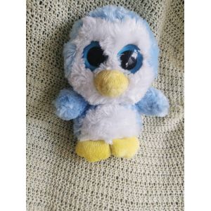 Doudou Peluche Igloo Le Pingouin Bleu Blanc Jaune Bazooka - Occasion