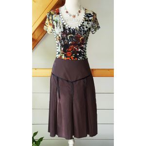 Jupe Mado Et Les Autres Taille 38 Marron Tbe - Occasion