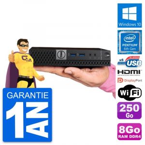 Mini PC Dell 5050 Micro Intel G4400T RAM 8Go Disque 250Go HDMI Windows 10 Wifi - Occasion