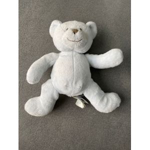 Doudou Peluche Ours Bleu Ciel P&acirc;le Okaidi - Occasion