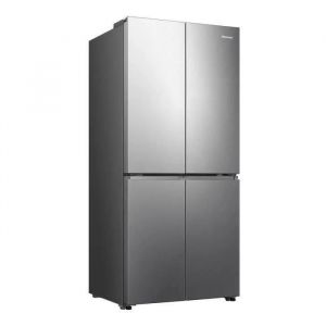 Réfrigérateur-congélateur Hisense RQ5P470SEIE - congélateur inférieur à porte française - WiFi - 79.4x69.8x178.5 cm (lxpxh) - 483 litres - classe E - métal brillant - Occasion