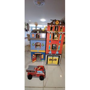 Ensemble caserne de pompier et commissariat de police avec en option le bateau et l'&icirc;le aux pirates - Occasion