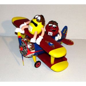 Avion M&m's Distributeur De Bonbons Figurine M Ms Chocolat Mars - Occasion