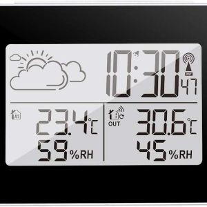 Station m&eacute;t&eacute;o sans fil Station m&eacute;t&eacute;o num&eacute;rique Station m&eacute;t&eacute;o int&eacute;rieure et ext&eacute;rieure goodnice - Occasion