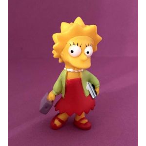 Figurine Lisa Écolière - Série Les Simpson (Matt Groening - Fox 2007) - Occasion