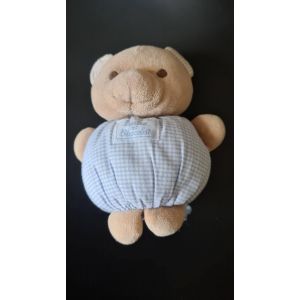 Doudou Ours Vichy Bleu Tartine Et Chocolat - Occasion