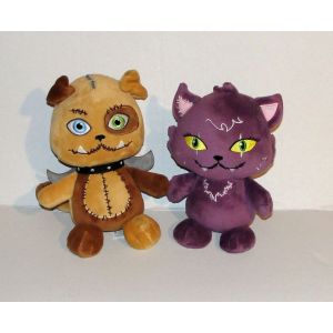 Monster High Chien Ange Watzit Doudou Chat Beans Croissant Lot 2 Peluche 20 Cm - Occasion