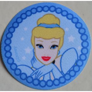 Princesse Cendrillon Ecusson Patch Thermocollant Rond 2022 Princesses Disney - Occasion