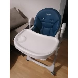 Chaise Haute Peg Perego Bleu Electrique - Occasion