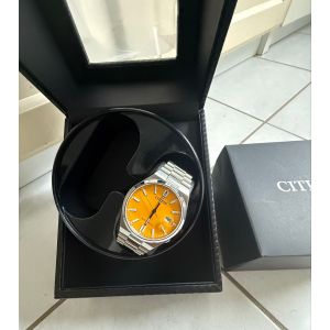 Montre Automatique Citizen Tusyosa Jaune Citron S&eacute;rie Limit&eacute;e En Bo&icirc;te ! - Occasion