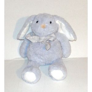 Doudou Lapin Gris Atmosphera For Kids Peluche Lapin Noeud Papillon - Occasion