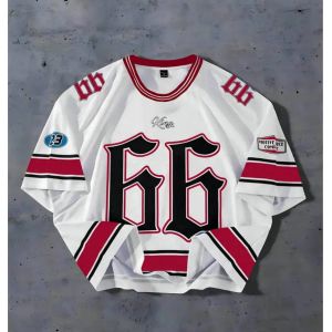 T-Shirt Us Style Am&eacute;ricain Oversize Floqu&eacute; - Occasion