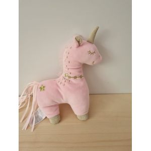 Doudou Licorne Rose Mots D'enfants - Occasion