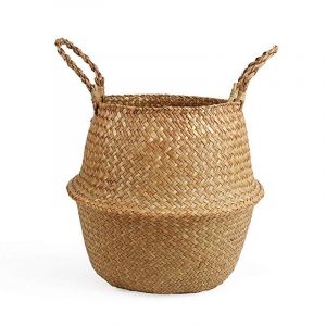 Mir De Rangement En Jonc De Mer Blanc,Panier Cadeau Tissé,Petite Taille,Rangement Pour Plantes À Linge Pour La Décoration - Type Color 4-22x20cm - Occasion