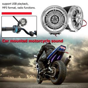 Haut parleurs portables Bluetooth pour moto, système Audio, Radio FM, lecteur MP3, accessoire électronique - Occasion