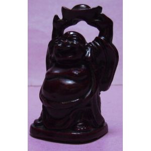 Petite Statuette Figurine Bouddha Rieur - mod&egrave;le A - r&eacute;sine - Occasion