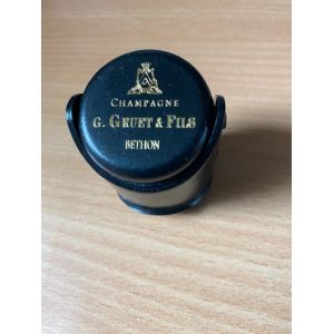 Bouchon Stopper Pour Champagne - Gruet Et Fils - En Plastique Noir - Occasion