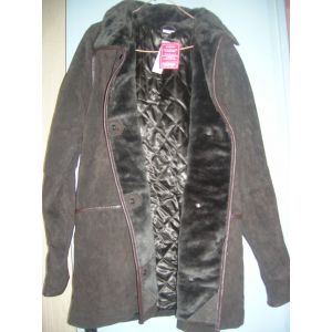 Manteau 3 Suisses Cuir 42/44 Marron - Occasion