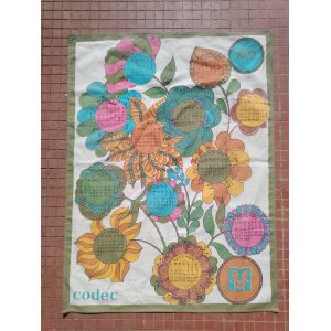 Torchon Calendrier Codec 1972 - Occasion