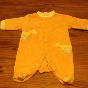 Pyjama Bebe Orange 1 Mois - Occasion