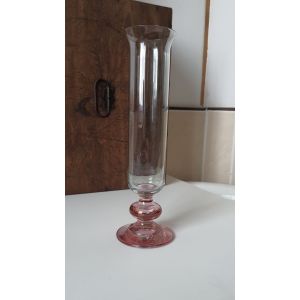 Vase en verre et &agrave; pied - Occasion