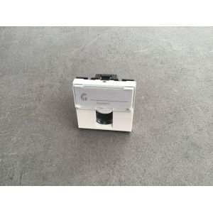Legrand mosaic prise RJ45 cat&eacute;gorie 5 FTP 2 modules Ref:076555 - Occasion