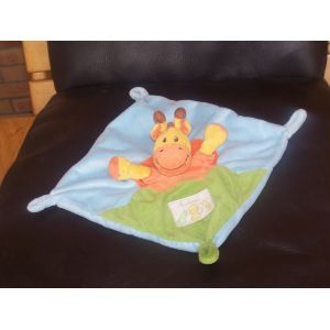 DOUDOU PLAT VACHE KIABI MA PETITE TRIBU ORANGE JAUNE BLEU VERT - Occasion