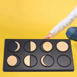 Jouets &eacute;ducatifs Montessori Phases de la lune, puzzle, d&eacute;veloppement pr&eacute;coce des enfants - Occasion