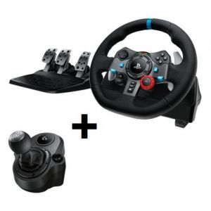 Logitech G29 Driving Force + Force Shifter - Ensemble Volant Et Pédales Et Levier De Vitesses - Occasion