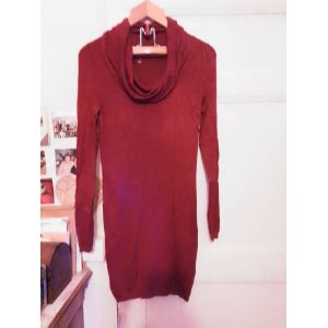 Robe Pull Bordeaux Col Roulé 38 M Lpb Neuve. - Occasion