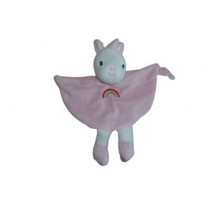 Doudou licorne plat rose SOS Doudou Tom et Kiddy - Occasion