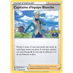 Carte Pokemon - Capitaine D'équipe Blanche - 064/078 - Eb10,5 - Pokemon Go - - Occasion