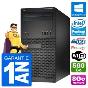 PC Tour Dell OptiPlex XE2 MT Intel G3220 RAM 8Go Disque Dur 1To Windows 10 Wifi - Occasion