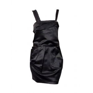 Robe En 100% Soie Anthracite &Agrave; Bretelles- Taille 36- - Ath&eacute; Vanessa Bruno - Occasion