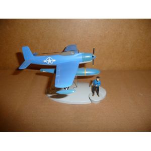 Figurine Tintin. L&#39;Hydravion Bleu . Coke En Stock. Hergé-Moulinsart - Occasion