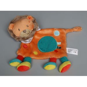 Doudou Lion Plat Orange Simba Toys - Occasion