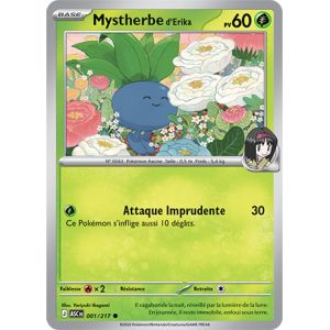 Carte Pok&eacute;mon - Mystherbe D'Erika - 001/217 - 2,5 H&eacute;ros Transcendants - Occasion