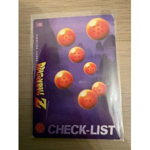 Carte 100 Dragon Ball Fighting Cards 100 Fr Dbz Panini Check List - Occasion