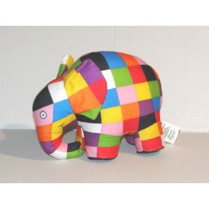 peluche elmer l&#39;elephant rainbow designs doudou david mckee 2001 - Occasion