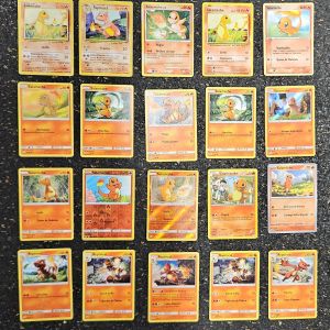 Lot 21 Dracaufeu Reptincel Et Salam&egrave;che Carte Pok&eacute;mon - Occasion