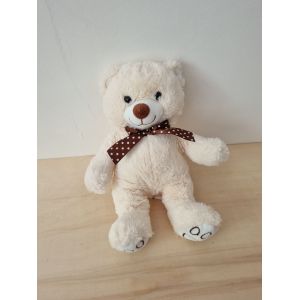 Doudou Ours Blanc Marron Max & Sax - Occasion